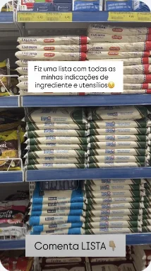 Story da Ana: fiz uma lista com todas as minhas indicações de ingrediente e utensílios, comenta LISTA